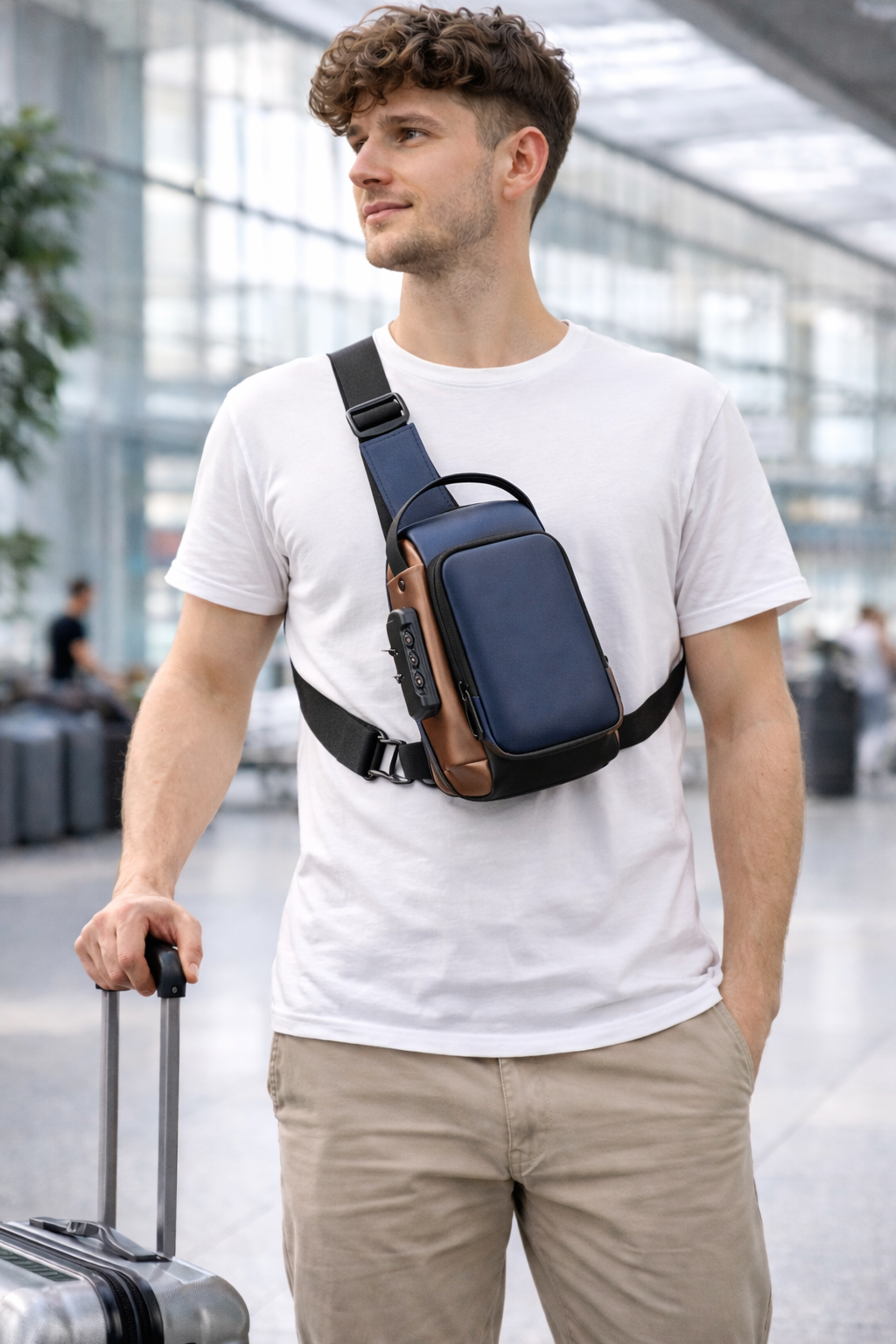 Ariva Sling Bag Oxford – Säker & Stilren för Vardagen