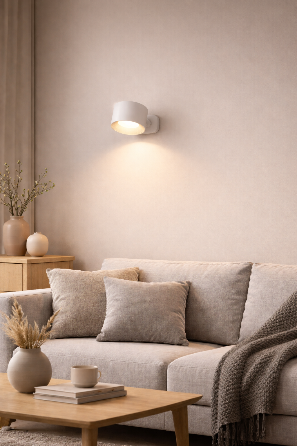 Ariva Vägglampa – Trådlös LED med Justerbart Ljus