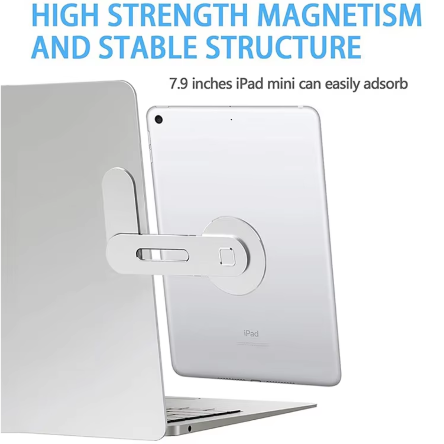 Magnetisk Mobilhållare för Laptop – Ultratunn & 180° Justerbar