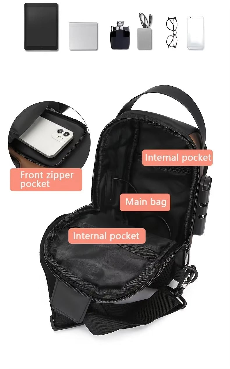 Ariva Sling Bag Oxford – Säker & Stilren för Vardagen