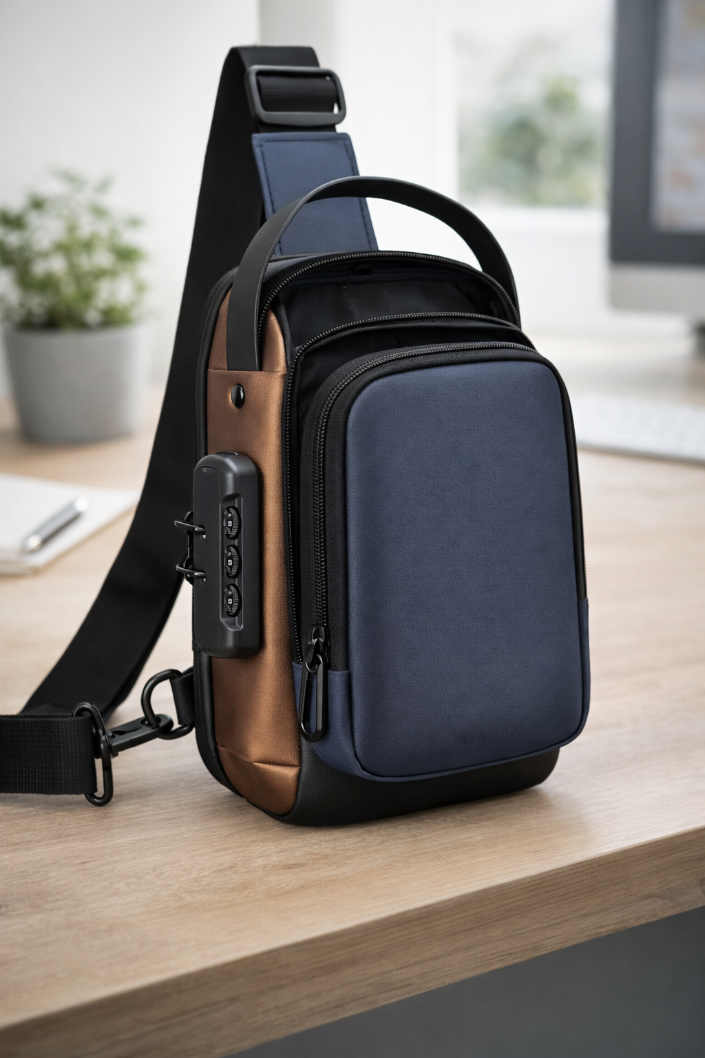 Ariva Sling Bag Oxford – Säker & Stilren för Vardagen